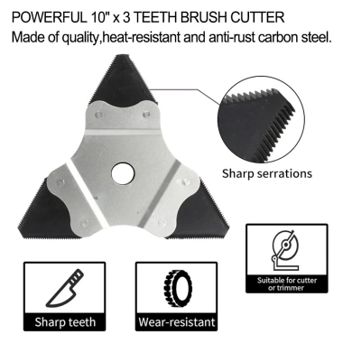 Lưỡi cắt chổi 3 răng EHES thép carbon - Phụ kiện máy cắt cỏ giá ưu đãi 126.638₫