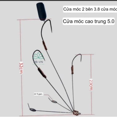 Lưỡi câu camera ba móc thẳng - Độ bám cao, siêu bền, Giá chỉ 70.000đ, giảm ngay 4