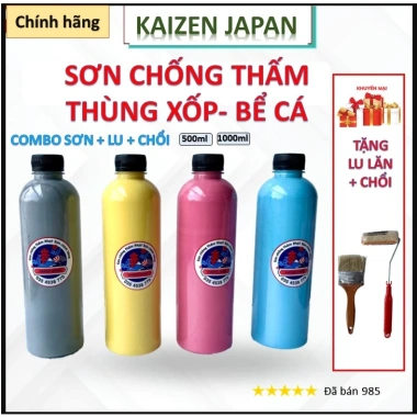 Lưới, Chổi & Sơn Chống Thấm Thùng Xốp 500-1.000ml - Giá chỉ 105.900 VND, bảo vệ hồ cá