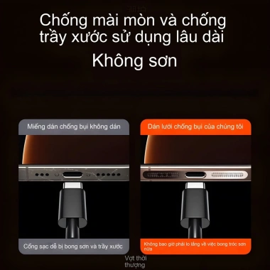 Lưới chống bụi loa kim loại cổng sạc iPhone 17-16-15-14-13-12 Pro Max - Giá 35.800
