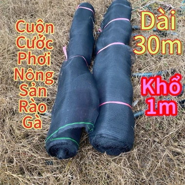 Lưới cước 30m x 1m - Cuộn rào gà, phơi khô, chặn bờ kè - Giá ưu đãi 161,100 VND Lưới cước 30m x 1m - Cuộn rào gà, phơi khô, chặn bờ kè - Giá ưu đãi 161,100 VND