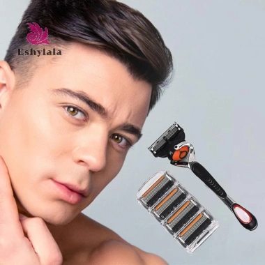 Lưỡi dao cạo 5 lớp – An toàn, bảo vệ da, giá đỡ cổ điển, giảm giá 23% chỉ 56.210₫