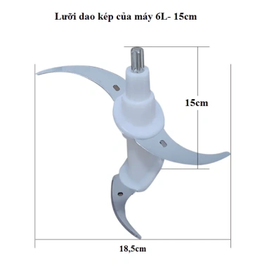 Lưỡi Dao Máy Xay Thịt 5L-6L Xay Khỏe Không Kẹt - Giá chỉ 112.500đ, Giảm giá hấp dẫn