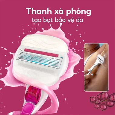 Lưỡi dao thay thế Gillette Venus Comfortglide Olay Sugarberry Set 4 cái giá chỉ 489.000₫ 4 Lưỡi dao thay thế Gillette Venus Comfortglide Olay Sugarberry Set 4 cái giá chỉ 489.000₫ 4