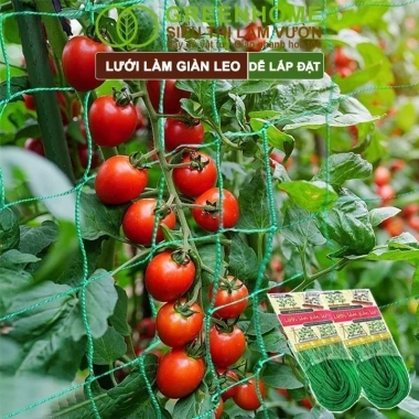 Lưới giàn cây leo 90x180cm - Bền, lắp nhanh, không viền, bầu mướp - 22.442₫