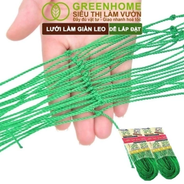 Lưới giàn cây leo 90x180cm - Bền, lắp nhanh, không viền, bầu mướp - 22.442₫