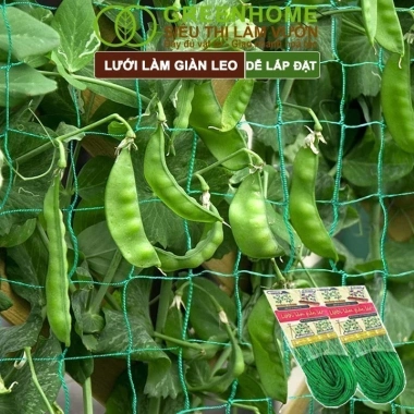 Lưới giàn cây leo 90x180cm - Bền, lắp nhanh, không viền, bầu mướp - 22.442₫