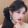 Lưới Hoa Vuốt Kẹp Tóc Mạnh Mẽ Giữ Chắc, Chống Trơn Trượt - Phù Hợp Ngày Lễ cho Tóc Dày và Mỏng 4