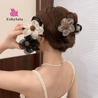 Lưới Kim Cương Giả Hoa Vuốt Tóc Nữ Bé Gái Voan Hoa Ngọt Ngào, Thanh Lịch, Thời Trang Hàn Quốc, Giá chỉ 41.904đ