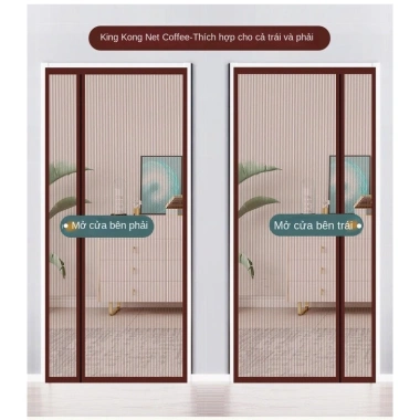Lưới kim cương mùa hè chống muỗi từ tính - Tự động đóng mở rèm cửa, 352.253₫