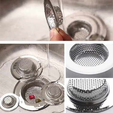 Lưới lọc rác inox không gỉ TRAMO - Phễu lọc rác thoát sàn nhà tắm, bồn rửa bếp, bồn rửa mặt, giảm giá 19.000 VND
