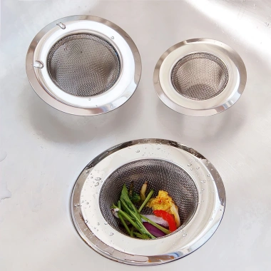Lưới lọc rác inox không gỉ TRAMO - Phễu lọc rác thoát sàn nhà tắm, bồn rửa bếp, bồn rửa mặt, giảm giá 19.000 VND