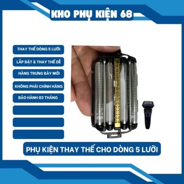 Lưỡi Máy Cạo Râu Điện 5 Lưỡi: Lưỡi Trong & Màng Lưỡi Ngoài, Giá Ưu Đãi 696.000₫