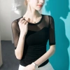 Lưới Nhìn Modal Top Nữ Tay Năm Điểm - Áo Sơ Mi Đáy Gợi Cảm Mùa Hè 2.024 2
