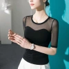 Lưới Nhìn Modal Top Nữ Tay Năm Điểm - Áo Sơ Mi Đáy Gợi Cảm Mùa Hè 2.024 4