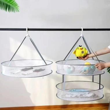 Lưới phơi quần áo 2 lớp gập gọn – Giao 3-5 ngày, thích hợp du lịch & cắm trại
