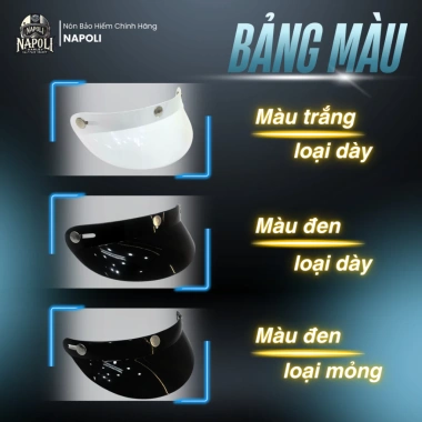 Lưỡi trai nhựa gắn mũ bảo hiểm đen dày mỏng - Giá chỉ 30.000, giảm từ 38.700