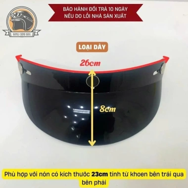 Lưỡi trai nhựa gắn mũ bảo hiểm đen dày mỏng - Giá chỉ 30.000, giảm từ 38.700 4 Lưỡi trai nhựa gắn mũ bảo hiểm đen dày mỏng - Giá chỉ 30.000, giảm từ 38.700 4
