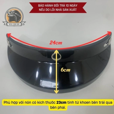 Lưỡi Trai ROUND ZOOM Gắn Mũ Bảo Hiểm Chính Hãng - Đủ Màu, Freeship, Nón Napoli 7