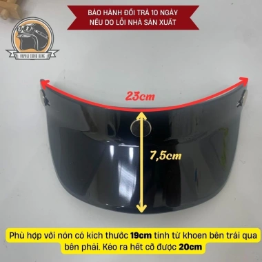 Lưỡi Trai ZOOM Ốc Titan Màu Xi - Gắn Mũ Bảo Hiểm, Nón Napoli CHÍNH HÃNG FREESHIP 69.900 VND 6