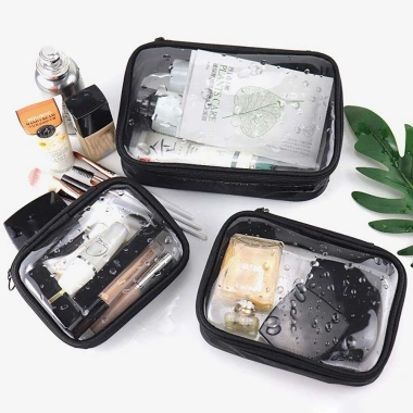 Lưới Túi Đựng Mỹ Phẩm Nylon Dây Kéo Nữ Di Động Sắp Xếp Trang Điểm Giá ưu đãi 54.972đ 4