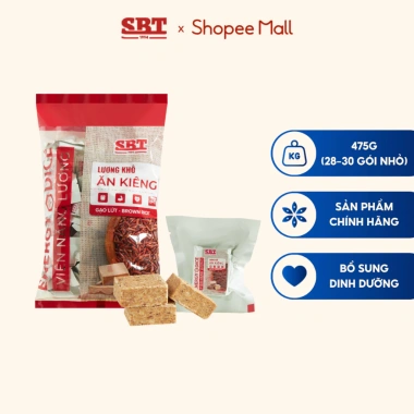 Lương Khô Ăn Kiêng Gạo Lứt 475g Eat Clean - Ít Calo, Giảm Đường, Ít Ngọt SBT 2