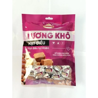 Lương khô hạt điều FUCUCO 370g 24 viên Hạt tự nhiên giá sỉ lẻ 45.000 VND Lương khô hạt điều FUCUCO 370g 24 viên Hạt tự nhiên giá sỉ lẻ 45.000 VND