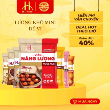 Lương Khô Mini HT-Food 370g - Viên năng lượng mix vị, ăn nhẹ thay bữa, giảm đói, giá 34.800đ