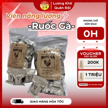 Lương khô quân đội - Viên năng lượng ruốc gà giảm còn 95k, thơm ngon, bổ dưỡng