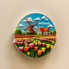 Lưu Niệm Du Lịch Hà Lan Dán Tủ Lạnh Cối Xay Gió, Hoa Tulip, Biển Ba Chiều Trang Trí 3