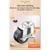 LUXE Giá đựng đồ ăn nhẹ sắt đa năng, kệ nhiều lớp, xe đẩy bánh xe - Giá 329.000₫ 8