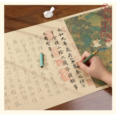 Luyện chữ Hán Khải Thư Đình Tự tặng bút mực, dây tua rua, tự cuộn 2m, giá 56.346đ 3 Luyện chữ Hán Khải Thư Đình Tự tặng bút mực, dây tua rua, tự cuộn 2m, giá 56.346đ 3
