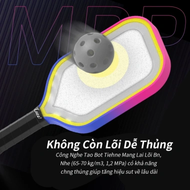Luzz Vợt Pickleball Pro 4 Inferno MPP - Điểm Ngọt Lớn, Lõi Bền, Giá 8.1 Triệu