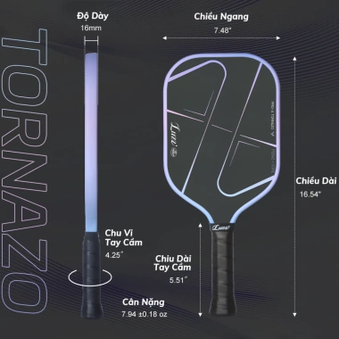 LUZZ Vợt Pickleball Pro 4 MPP Điểm Ngọt Lớn Lõi Bền Giá Ưu Đãi 8.121.738 VND 8