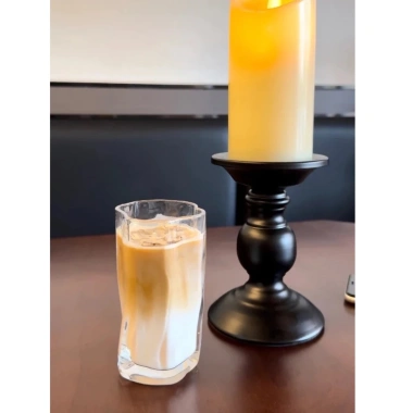 Ly cốc thủy tinh lượn sóng cong uốn – Đa năng cho coffee, kem, đá xay, sinh tố, cocktail, chỉ 39k 3