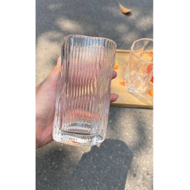 Ly cốc thủy tinh lượn sóng cong uốn – Đa năng cho coffee, kem, đá xay, sinh tố, cocktail, chỉ 39k 10