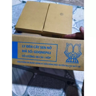 Ly Đèn Cầy Sen Nở 6 Ly/Hộp - Đĩa Đèn Cầy Hoa Sen Nở Bàn Thờ Giá 45.000đ