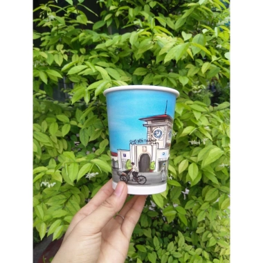 Ly giấy cafe 14oz 360ml 50 ly - Giữ nhiệt lâu, chống thấm cao cấp, chỉ 72.250₫