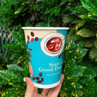 Ly giấy cafe 14oz 360ml 50 ly - Giữ nhiệt lâu, chống thấm cao cấp, chỉ 72.250₫ 8 Ly giấy cafe 14oz 360ml 50 ly - Giữ nhiệt lâu, chống thấm cao cấp, chỉ 72.250₫ 8