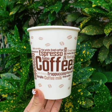 Ly giấy cafe 14oz 360ml 50 ly - Giữ nhiệt lâu, chống thấm cao cấp, chỉ 72.250₫