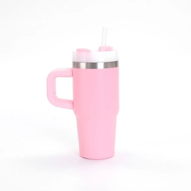 Ly Giữ Nhiệt 14oz Inox 304, Ống Hút, Tay Cầm, Cách Nhiệt 2 Lớp, Phong Cách Stanley Mini, Giá ưu đãi 180.000đ