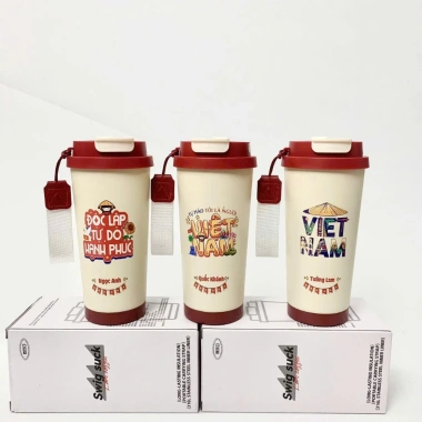 Ly giữ nhiệt 500ml phong cách Trend - Tự hào dân tộc, giữ nhiệt lâu, giảm giá 119k 2