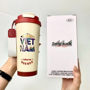 Ly giữ nhiệt 500ml phong cách Trend - Tự hào dân tộc, giữ nhiệt lâu, giảm giá 119k 6