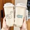 Ly giữ nhiệt cà phê Kitty lớn, ống hút, sinh viên thể thao - 100.000 VND 2