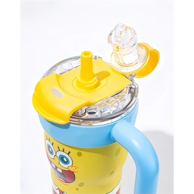 Ly giữ nhiệt cao cấp 800ml họa tiết hoạt hình - Giá ưu đãi 520k, giữ nóng lâu, chất liệu bền