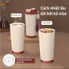 Ly Giữ Nhiệt Coffee 530ml Gốm Lót Inox 316 - Giữ Nhiệt 12h, An Toàn, Tân Cổ Điển 3
