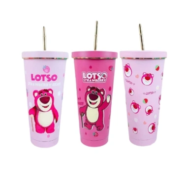 Ly Giữ Nhiệt Doraemon & Stitch Cute - Bình Giữ Nhiệt, Ống Hút, Cọ Rửa, 79.000đ
