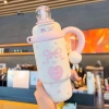 Ly Giữ Nhiệt Hello Kitty 900ml Inox 316, 8-10h, kèm ống hút, dễ thương cho nữ sinh viên 10