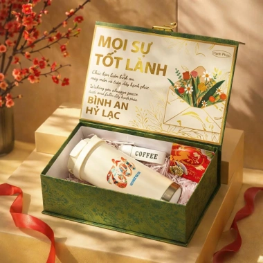 Ly Giữ Nhiệt Hoa Tiết Tết Quà Tết Doanh Nghiệp Bạn Bè Giá 309.000 Ưu Đãi 9
