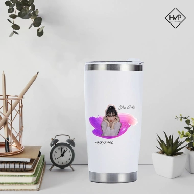 Ly giữ nhiệt HVP 600ml inox 304, giữ nhiệt 8-10h, in/khắc tên, giảm giá 175k
